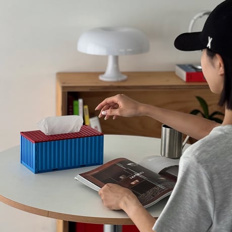 予約販売9月上旬～9月中旬頃発送予定　tissuebox-03099　バイカラー ボックス ティッシュケース
