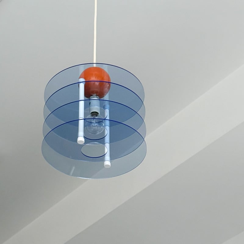 light-03372 Acrylic Flying Saucer ペンダントライト 口金E1