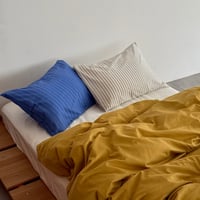 beddingsets-03188　yellow×blue stripe×white stripe 布団カバーセット