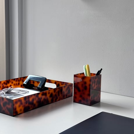 予約販売11月中旬～11月下旬頃発送予定　pot-03024　ヒョウ柄 アクリル マルチスタンド