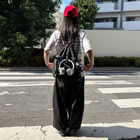 予約販売9月上旬～9月中旬頃発送予定　bag-03123　多機能 ナップサック ブラック