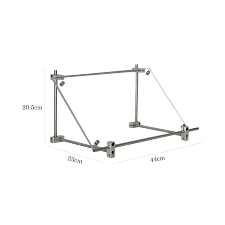 board-03013　RAW METAL & CLEAR メタルフレーム × アクリル メニュースタンド