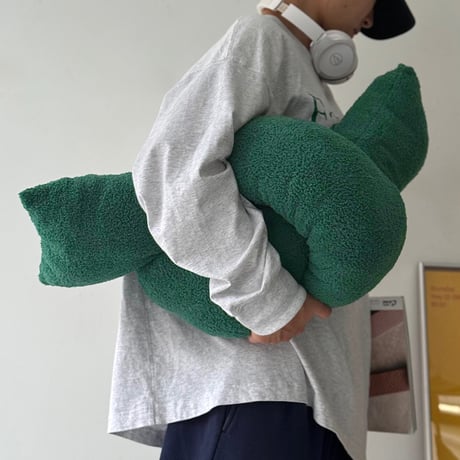 予約販売10月下旬～11月上旬頃発送予定　cu-03154　マイクロファイバー もこもこ ノットクッション