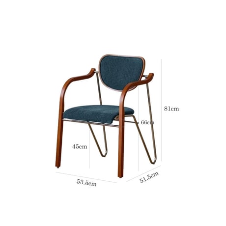 予約販売10月上旬～10月中旬頃発送予定　chair-03108　Curve Arm Chair ファブリック ダイニングチェア