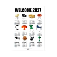 予約販売12月上旬頃発送予定　poster-03127　Mid-Century Style 2027 カレンダー 70×50cm
