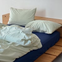 予約販売11月中旬～11月下旬頃発送予定　beddingsets-03214　 イエローパイピング white×green stripe 布団カバーセット