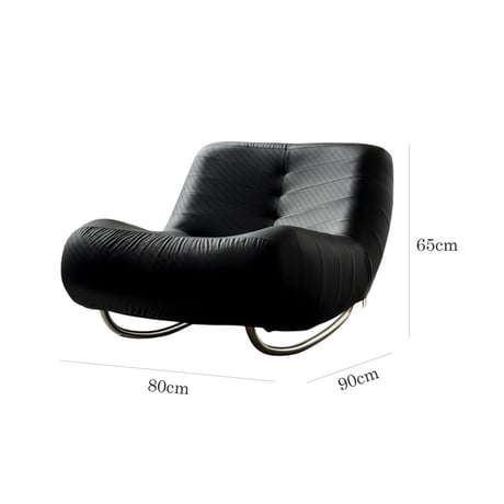 予約販売8月下旬～9月上旬頃発送予定　chair-03115　Rocking Leather Sofa ラウンジチェア 1人掛けソファ