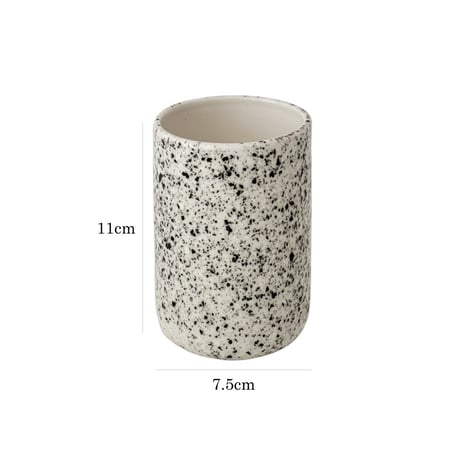 予約販売11月中旬～11月下旬頃発送予定　toiletries-03007　stone texture バスルームアクセサリー 4点セット