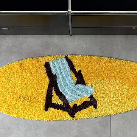 予約販売9月中旬～9月下旬頃発送予定　rug-03111　Beach Chair サーフボード ラグ 45cm×125cm