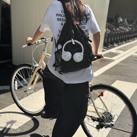 予約販売9月上旬～9月中旬頃発送予定　bag-03123　多機能 ナップサック ブラック