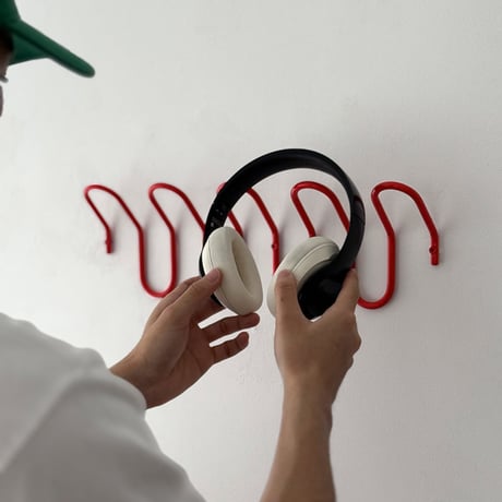 予約販9月中旬～9月下旬頃発送予定　wall-03136　Wave Iron Wall-Mounted ウェーブ ウォールフック