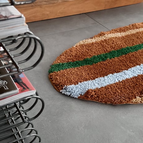 予約販売9月中旬～9月下旬頃発送予定　rug-03113　マルチボーダー サーフボード ラグ 45cm×125cm