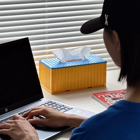予約販売9月上旬～9月中旬頃発送予定　tissuebox-03099　バイカラー ボックス ティッシュケース