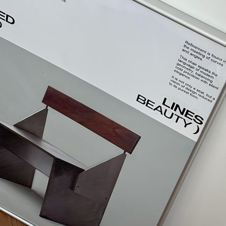 予約販売9月中旬～9月下旬頃発送予定　poster-03194　REFINED LINES シルバーフレーム付き ポスター 70×50cm