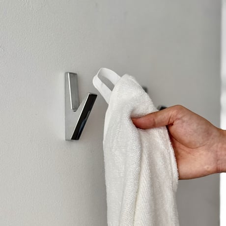 wall-03137　V-shape メタル ウォールフック 2個セット