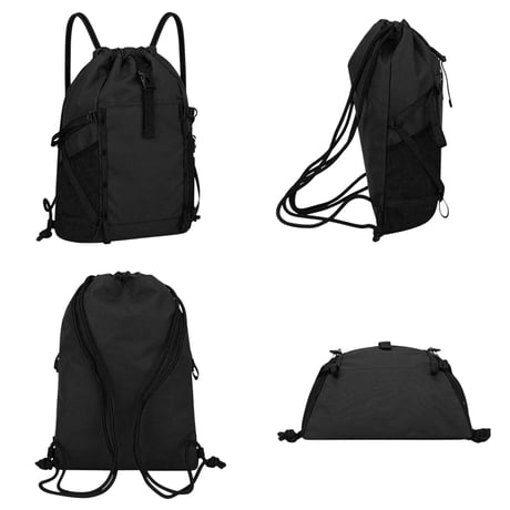 予約販売9月上旬～9月中旬頃発送予定　bag-03123　多機能 ナップサック ブラック