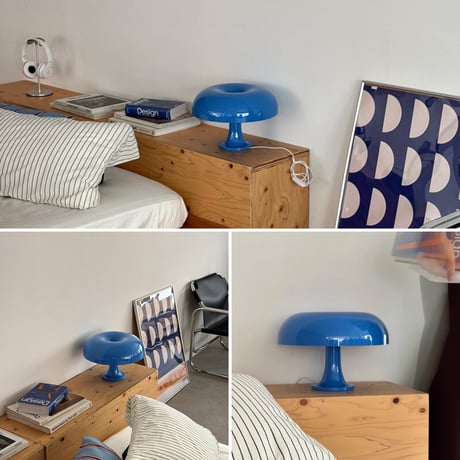 light-03410　USB カラー マッシュルーム テーブルランプ LED 5色