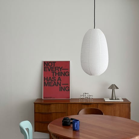 light-03313　Oblong Rice Paper Shade 和紙 ペンダントライト