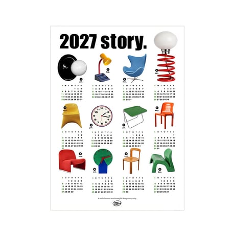 予約販売12月上旬頃発送予定　poster-03146　2027 story. カレンダー 70×50cm