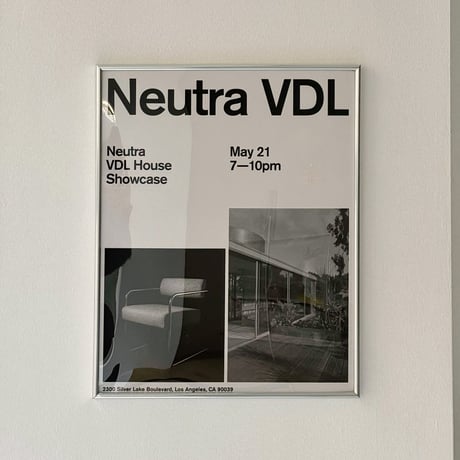 【一部予約商品】　poster-03106　Neutra VDL Studio and Residences シルバーフレーム アートポスター【ART OF BLACK】