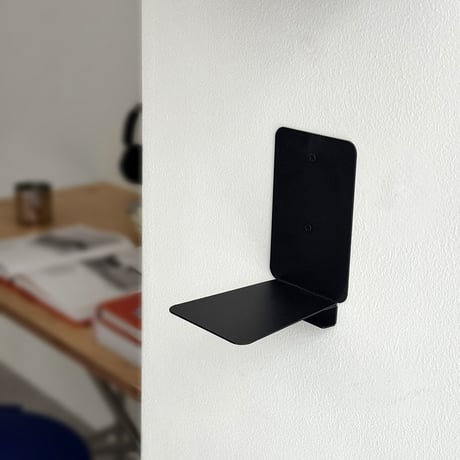 wall-03145　FLOATING BOOK SHELF 本を浮かせるシェルフ 同色2個セット
