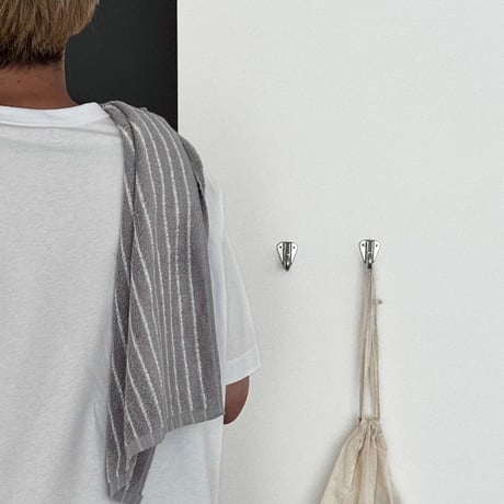 予約販売9月下旬～10月上旬頃発送予定　wall-03139　Utility Clip ステンレス ウォールフック 2個セット