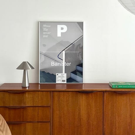 予約販売11月上旬～11月中旬頃発送予定　poster-03207　Banister シルバーフレーム付き ポスター 70×50cm