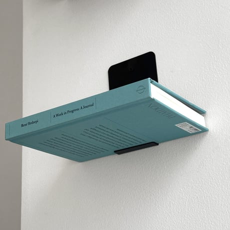wall-03145　FLOATING BOOK SHELF 本を浮かせるシェルフ 同色2個セット