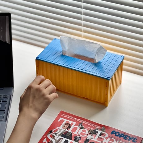 予約販売9月上旬～9月中旬頃発送予定　tissuebox-03099　バイカラー ボックス ティッシュケース