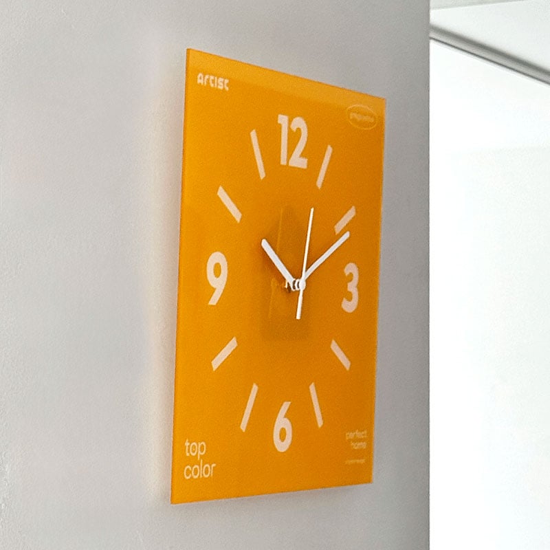 clock-03127 グラフィック カラー アクリルパネル 掛け時計 静音 | ART
