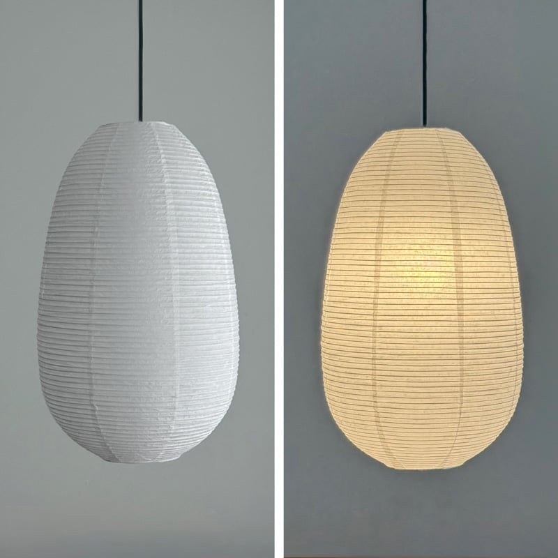 light-03313 Oblong Rice Paper Shade 和紙 ペンダントライト