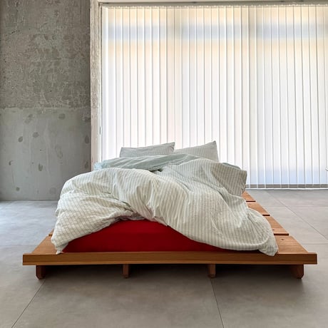 予約販売8月下旬～9月上旬頃発送予定　beddingsets-03176　blue stripe×red ストライプ リバーシブル 布団カバーセット
