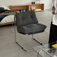 chair-03096　新色追加 コーデュロイ カンティレバーラウンジチェア 1人掛けソファ