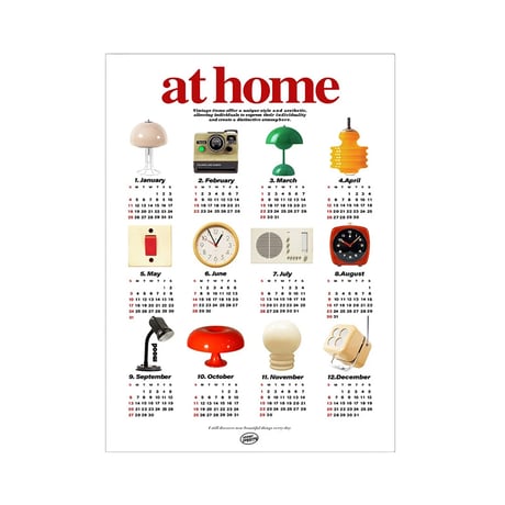 予約販売12月上旬頃発送予定　poster-03148　at home 2027 カレンダー 70×50cm