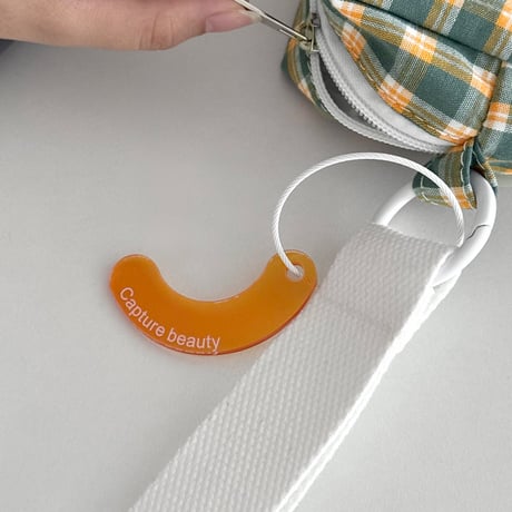 【一部予約商品】　pouch-03011　ストラップ ＆ キーホルダー付き チェック柄 マルチポーチ ペンケース