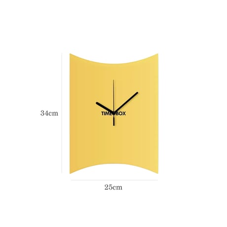 clock-03130　TIME BOX カーブパネル 掛け時計 静音