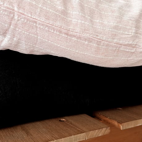 beddingsets-03182　pink stripe×black ストライプ 布団カバーセット