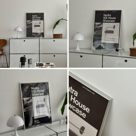 【一部予約商品】　poster-03106　Neutra VDL Studio and Residences シルバーフレーム アートポスター【ART OF BLACK】