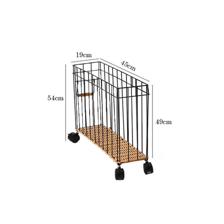 予約販売9月中旬～9月下旬頃発送予定　wagon-03045　スリムデザイン アイアンワイヤー ランドリーワゴン