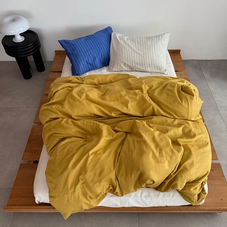beddingsets-03188　yellow×blue stripe×white stripe 布団カバーセット