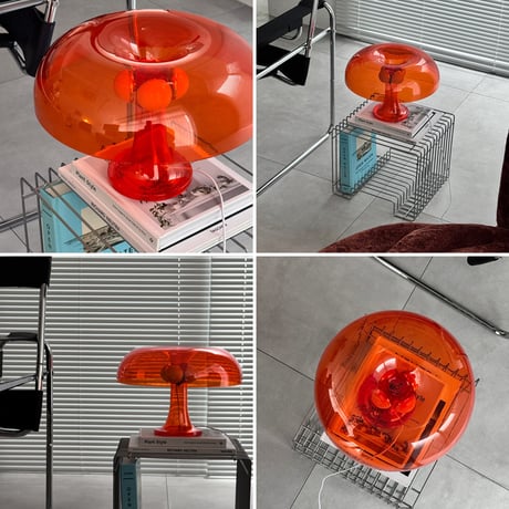 light-03410　USB カラー マッシュルーム テーブルランプ LED 5色