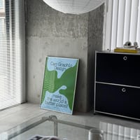 予約販売9月下旬～10月上旬頃発送予定　poster-03205　Can Graphic Design シルバーフレーム付き ポスター 70×50cm