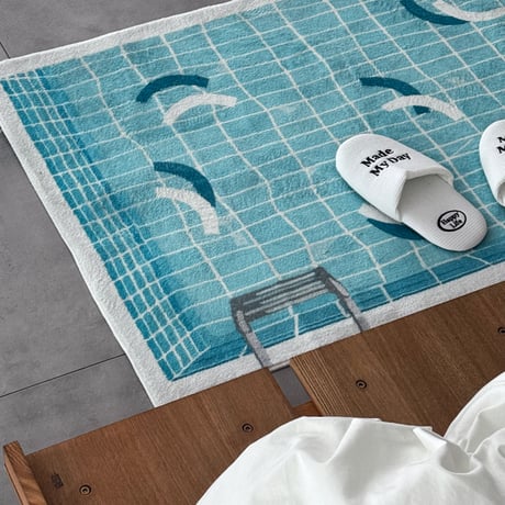 予約販売10月上旬～10月中旬頃発送予定　 rug-03116　Rippling Pool プール ラグ 80×120cm