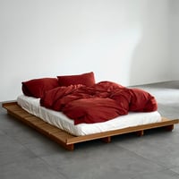 beddingsets-03181　red×white 布団カバーセット