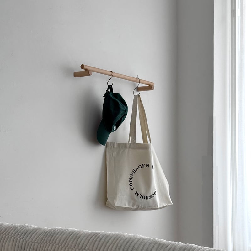wall-03066 ウッド ハンガーバー 60cm 無垢材 | ART OF BLACK