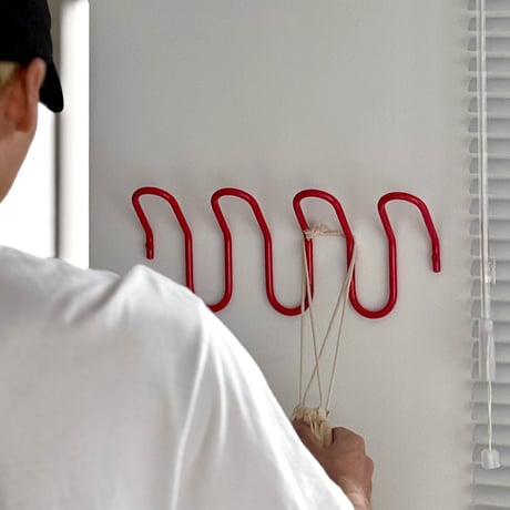 予約販9月中旬～9月下旬頃発送予定　wall-03136　Wave Iron Wall-Mounted ウェーブ ウォールフック