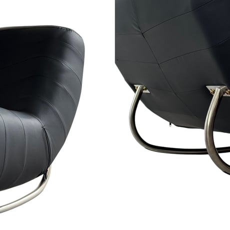予約販売8月下旬～9月上旬頃発送予定　chair-03115　Rocking Leather Sofa ラウンジチェア 1人掛けソファ