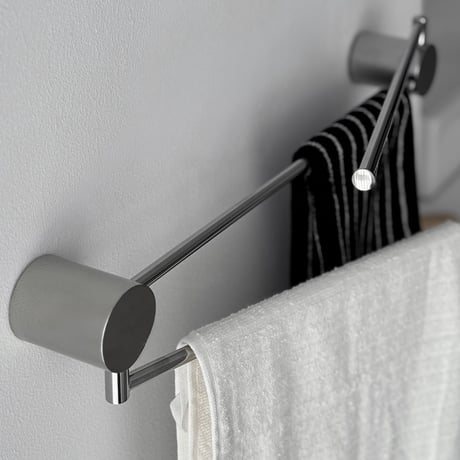 予約販売10月中旬～10月下旬頃発送予定　wall-03143　Swing Arm ステンレス 折りたたみ タオルハンガー
