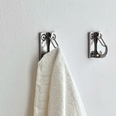 予約販売9月下旬～10月上旬頃発送予定　wall-03138　Square Latch ステンレス ウォールフック 2個セット