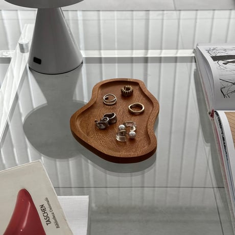 予約販売8月下旬～9月上旬頃発送予定　plate-03118　天然木 ニュアンス アクセサリープレート